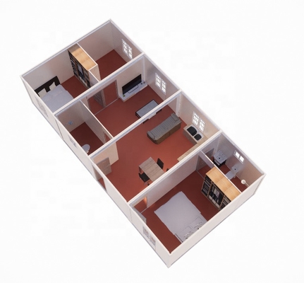 Prefab Cabin Container Houses Safety Steel Door Simple Modern Frame Cheap Australia Portable Room Outdoor Hotel PVC Ceiling TG