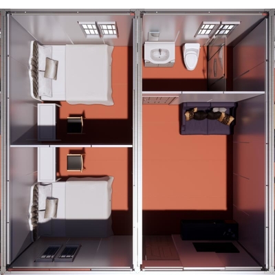 Dependable Latvia Steel Structure Portable Prefab+Houses for Multipurpose