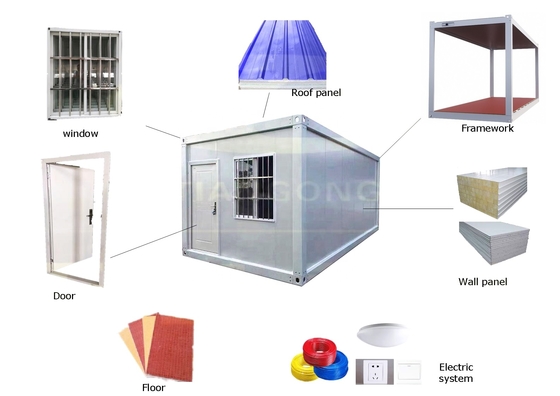 Luxury Healthy Material 2 Bedroom Prefab House for Hotel