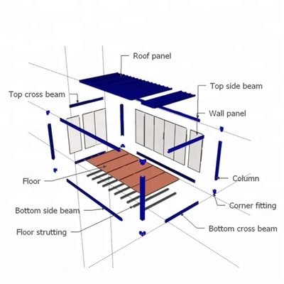 20ft 40ft Prefabricated Combined Container House Modular Office